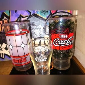 Coca cola glasses (authentic collectors items )